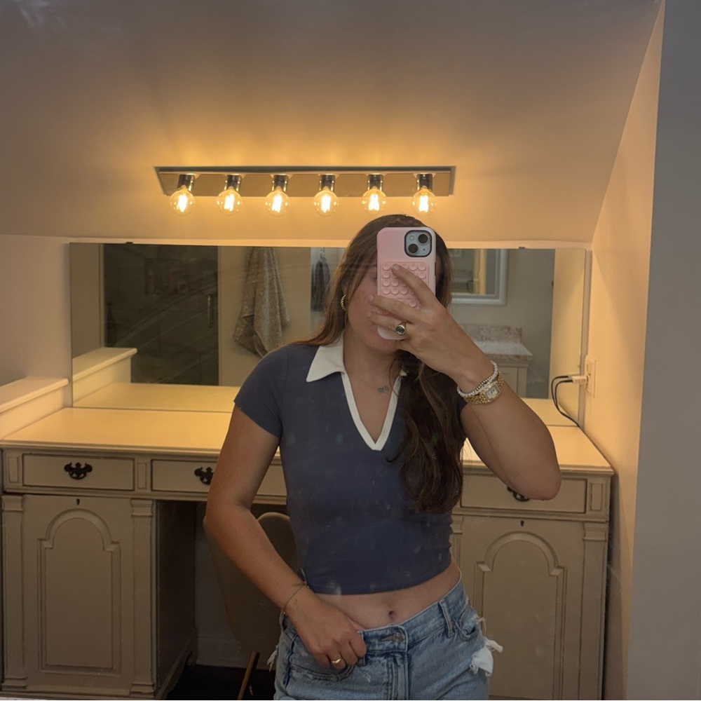 Hollister Polo Crop Top